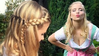 OKTOBERFEST  Frisur Makeup amp Dirndl  Perfekter Wiesn Look [upl. by Moshell952]