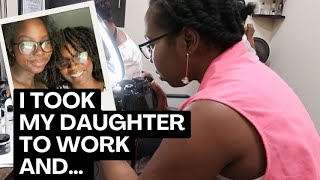 I took my daughter to Work With Me  DNVlogsLife [upl. by Doi381]