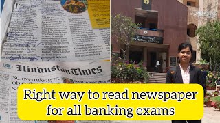 How to read English Newspapers for bank exams  News paper read ka sahi tarika by SBI PO and IBPS PO [upl. by Voletta604]