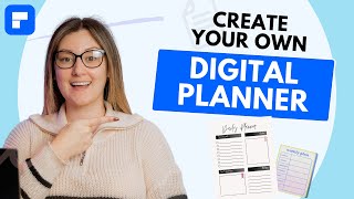 Create an interactive digital planner  Stepbystep tutorial  Free templates [upl. by Chatwin]