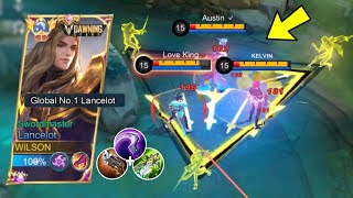 WTF DAMAGE  LANCELOT NEW BEST 1 HIT BUILD TUTORIAL 2023 [upl. by Joash]