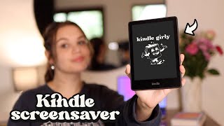 ☁️ How to Add a Custom Screensaver to your Kindle 💌 [upl. by Wurtz]