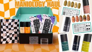 Maniology haul  September Mani X Me subscription box review Birthday haul🎊 [upl. by Ahtekal]