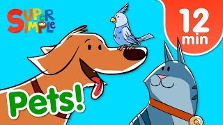 Our Favorite Songs About Pets  Kids Songs  Super Simple Songs [upl. by Rochelle]