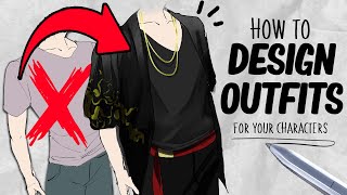 How to design Outfits for characters  Tutorial  DrawlikeaSir [upl. by Araem]