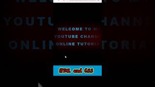 css text animation html css tutorial for beginners html css full course html css css htmlcss [upl. by Coco101]