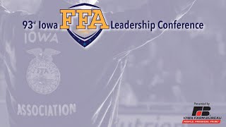 2021 Second General Session  93rd Iowa FFA State Leadership Conference [upl. by Anyd273]