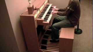 JS Bach BWV 667 Komm Gott Schöpfer Heiliger Geist Roland C330 [upl. by Parent]