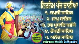 22 ਜੂਨ 2024 Nitnem sahib full path  panj bania da path nitnem panj bania  ਨਿਤਨੇਮ ਪੰਜ ਬਾਣੀਆ 53 [upl. by Gersham]