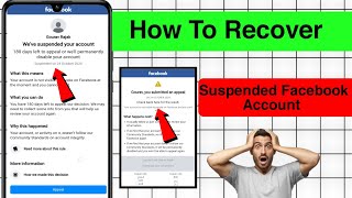 We ve Suspended Your Account Facebook Problem Solve How to recover Facebook Suspended Account 2024 [upl. by Hazrit]