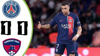 PSG Vs Clermont  1  1  EXTENDS Highlights  All Goals psg [upl. by Aniwde923]