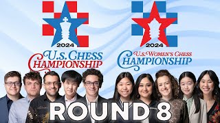 2024 US Chess Championships Round 8 [upl. by Barolet]