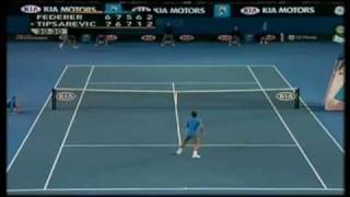 HL Roger Federer v Janko Tipsarevic 2008 Australian Open R3 [upl. by Thecla]