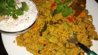 Samba Gothumai Rava Biryani  சம்பா கோதுமை ரவை பிரியாணி  Samba Wheat Rava Biryani in tamil [upl. by Modeerf492]