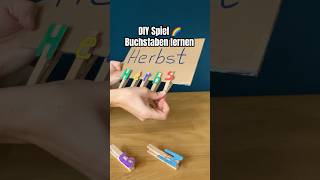 DIY Spiel Buchstaben lernen kindergarten diy funforkids kidscrafts diycrafts kidsactivities [upl. by Reamy597]