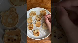 Pancake cereal pancake pancakeart pancakecereal winniethepooh cutefood [upl. by Sloatman]