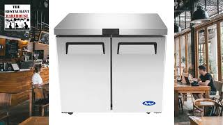 Atosa USA MGF36RGR 36 Inch Two Door Undercounter Refrigerator restaurantequipment [upl. by Annis]