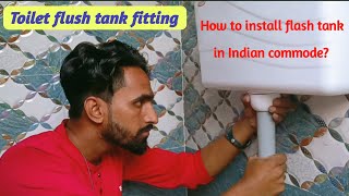 How to install flash tank in Indian commode [upl. by Akahs576]