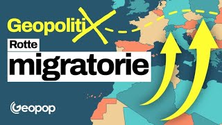 La spiegazione delle rotte migratorie dall’Africa all’Italia attraverso una mappa e i dati ufficiali [upl. by Saleem]