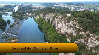 Croisière sur le Canal du Rhône au Rhin de Dole à Besançon [upl. by Kensell334]