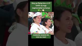 VP SARA DUTERTE FLYING KISS SA LAHAT NG SUPPORTERS NIYA  saraduterte vpsara indaysara [upl. by Sukramed836]