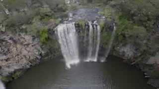 Drone flying over Dangar Falls [upl. by Ferrick]