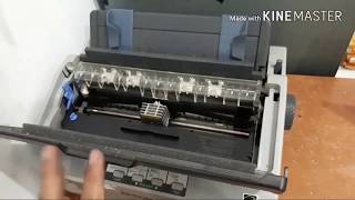 Epson Lx 310  GANTI CARTRIDGE dengan cepat [upl. by Sandler]