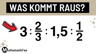 Viele scheitern an dieser Aufgabe Und DU  Was zuerst dividieren [upl. by Aivatan]