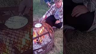 The correct way to make Jiffy Pop popcorn over a fire [upl. by Wrennie741]