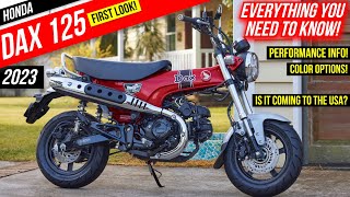 First Look NEW 2023 Honda DAX 125 Announcement Review  ST125 Retro Mini Bike  Motorcycle [upl. by Etnaik]