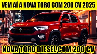 VEM AÃ A NOVA FIAT TORO 22 TURBO DIESEL DE 200 CV A PICAPE COMPACTA DIESEL MAIS POTENTE [upl. by Eiralav671]