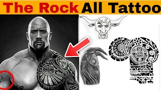 The Rock All Tattoo Original Design  Sbm Tattoo [upl. by Nefets]