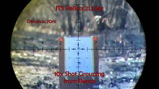 URAGAN 2 JTS 2153gr Grouping 70m with Wind [upl. by Aneled281]