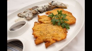 Filetes de pavo empanados con setas al Roquefort  Karlos Arguiñano [upl. by Maryjane235]