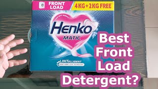 Henko detergent Review Henko matic detergent Best detergent for frontload washing machine Henko [upl. by Meer227]