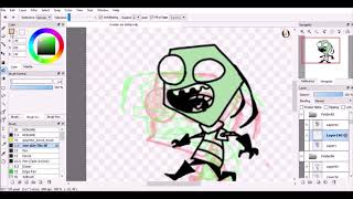 making a zim shimeji for phones invader zim [upl. by Kruter]