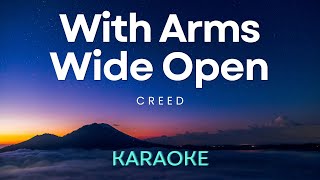 Creed  With Arms Wide Open  Karaoke  Instrumental [upl. by Jourdan775]