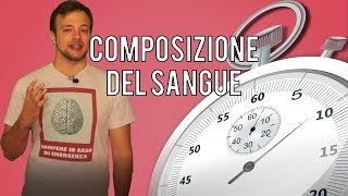 COMPOSIZIONE DEL SANGUE in 60 secondi o meno  Spiegazione [upl. by Cirdla378]