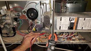 Furnace Troubleshooting Step by Step with Multi Meter [upl. by Ynavoj]