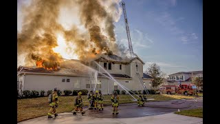 JFRD responds to a house fire with hidden fire [upl. by Hairim]