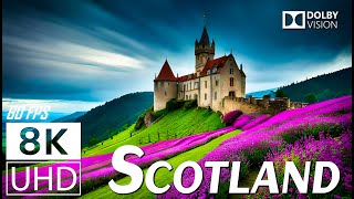 SCOTLAND  Scenic Relaxation Film With Inspiring Cinematic Music  8K 60fps Video Ultra HD [upl. by Armillas165]