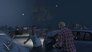 GTA 5 PC Franklins North Yankton Road Rage Goes Badly😂 [upl. by Garibald554]