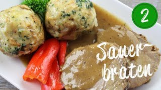 Sauerbraten Part 2  How to cook the meat and make the gravy [upl. by Anelahs935]