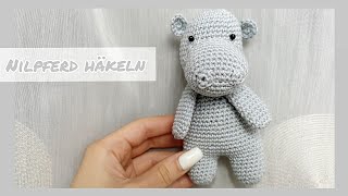 AMIGURUMI NILPFERD HÄKELANLEITUNG  Mary Jano [upl. by Eimar205]