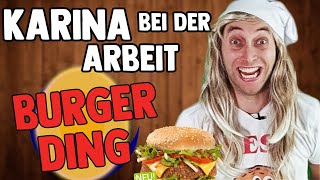 Karina bei der Arbeit  Burger Ding🍔🍟  Freshtorge [upl. by Ecirtemed561]