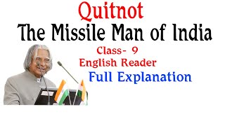 The missile man of India class 9 English full explanation [upl. by Alexei]