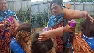 Basmi Kutu Rambut dengan Semprot Anti Nyamuk VIDEO VIRAL [upl. by Areit]