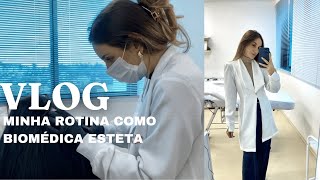 VLOG  MINHA ROTINA COMO BIOMÉDICA ESTETA  Atendimentos Intradermoterapia Capilar Jaleco novo e [upl. by Sexela744]