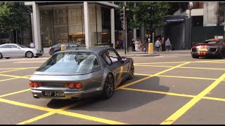 Jensen Interceptor V10 Driving in London [upl. by Alair]