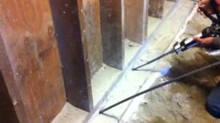 How to connect new concrete slab with existing [upl. by Onia]